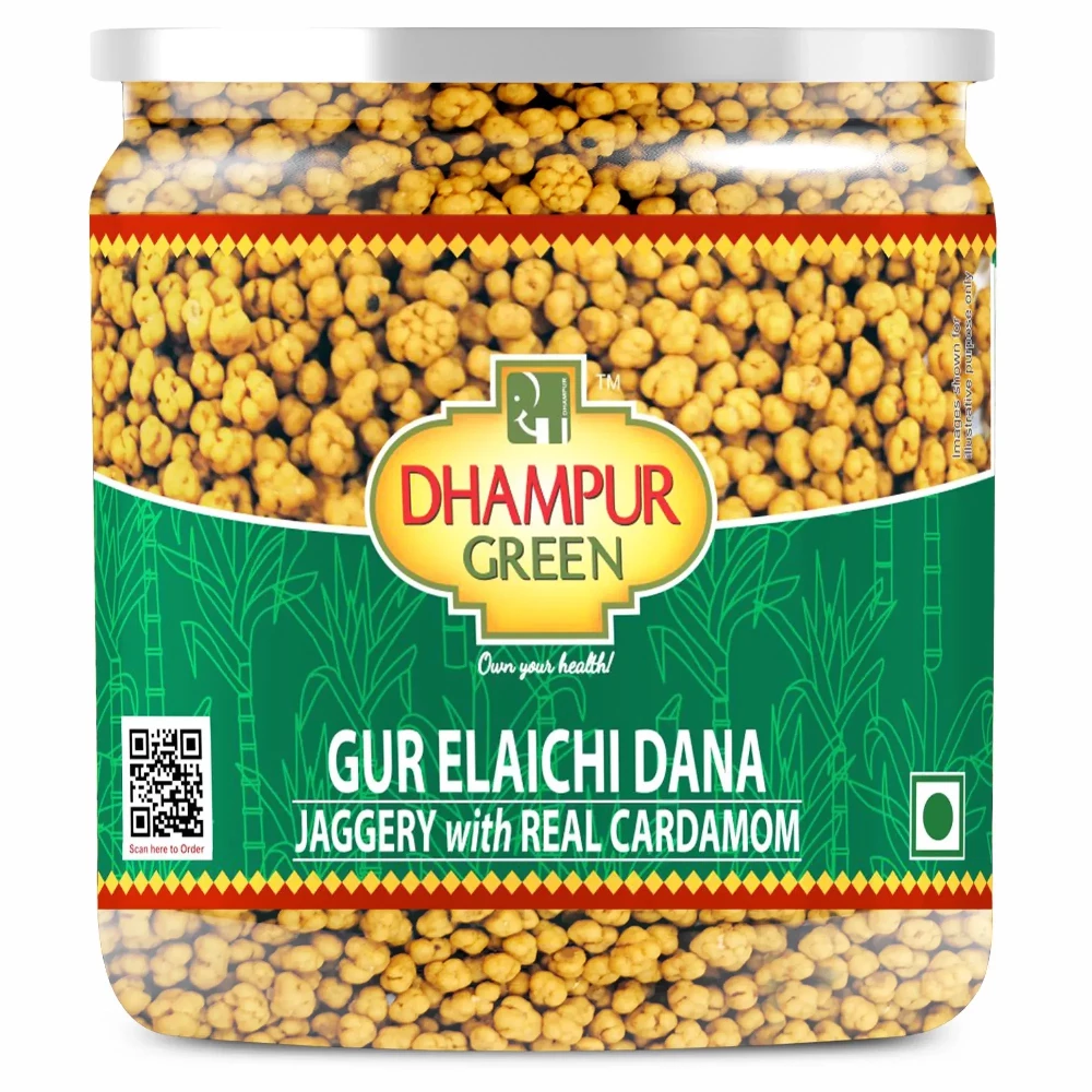 Gur Elaichi Dana - Jaggery With Cardamom, 350g-2.webp